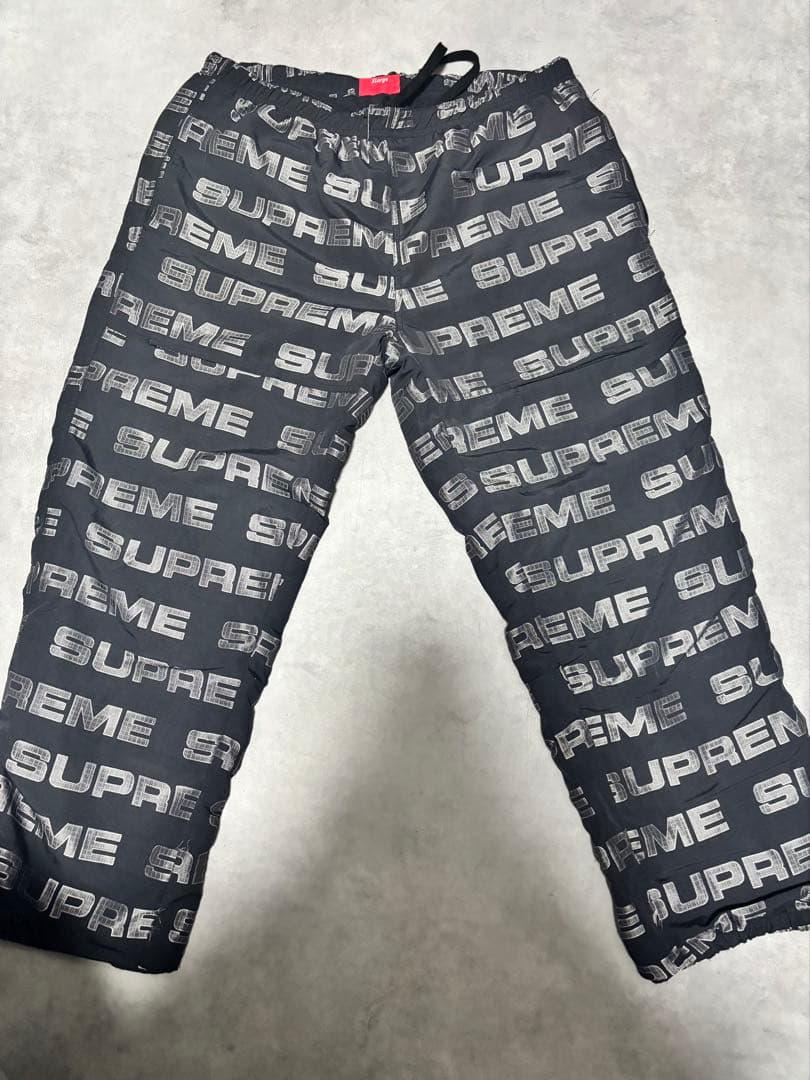Supreme ロゴリップストップ トラックパンツ