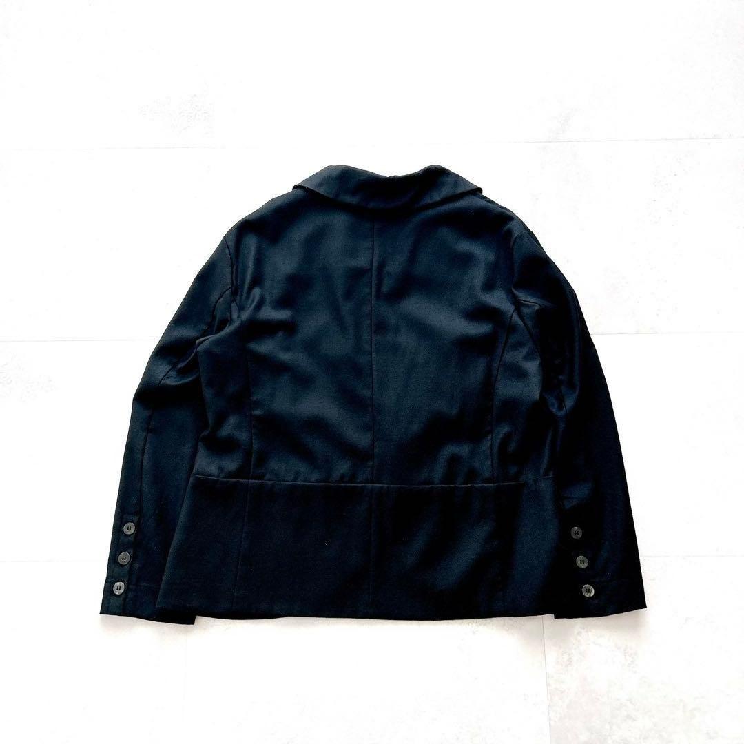美品✨希少　ワイズアシンメトリーデザイン1Bウールジャケット近年変形ブラック