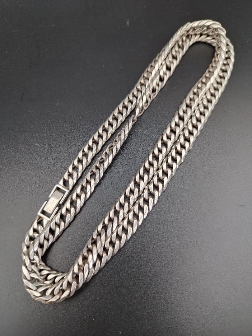 喜平ネックレスチェーン silver925/シルバー925 6面ダブル