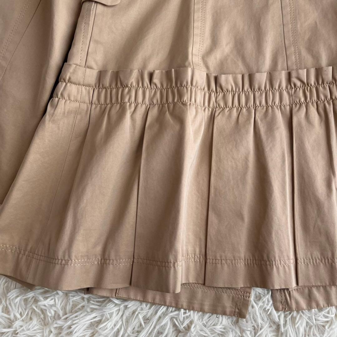 【美品】バーバリー　ハーフコート　ハニーベージュ　ノバチェック　ダブル　38