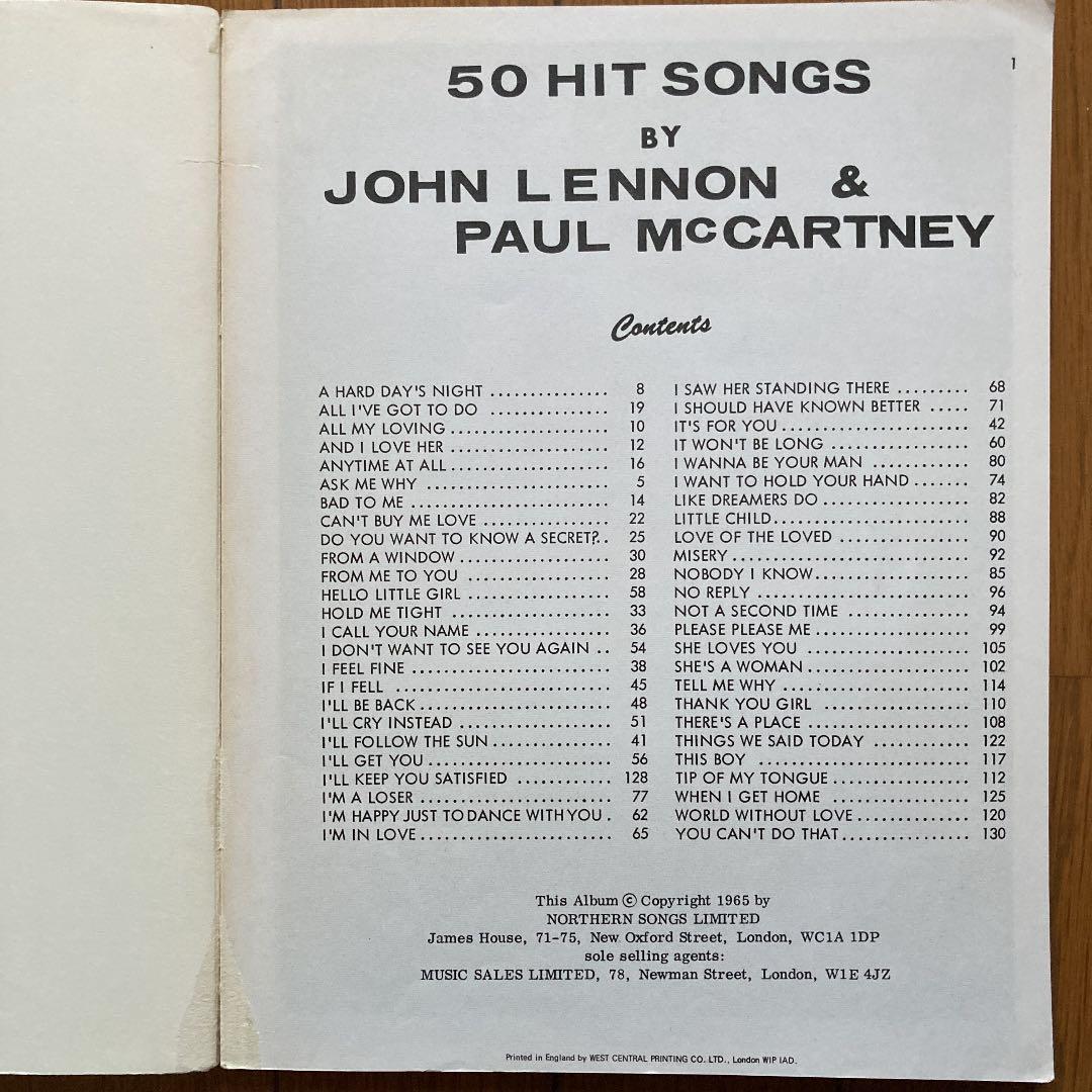 ビートルズ(Beatles)1970年レア&希少！洋書スコア採譜・楽譜集/全7冊