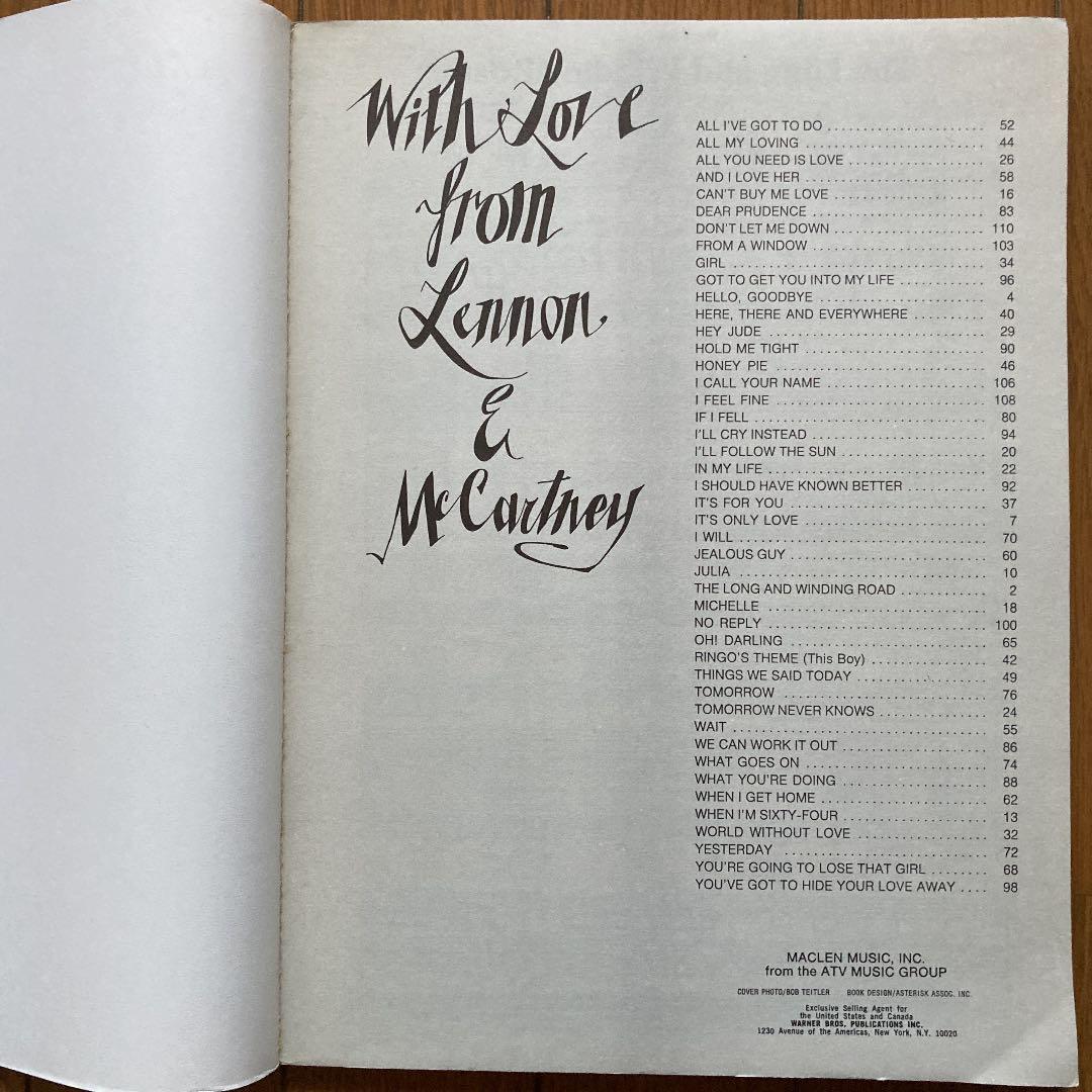 ビートルズ(Beatles)1970年レア&希少！洋書スコア採譜・楽譜集/全7冊