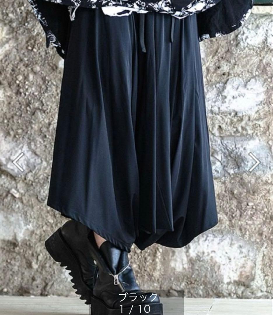CIVARIZE シヴァーライズ　Umbraモモンガドレープパンツ　ブラック