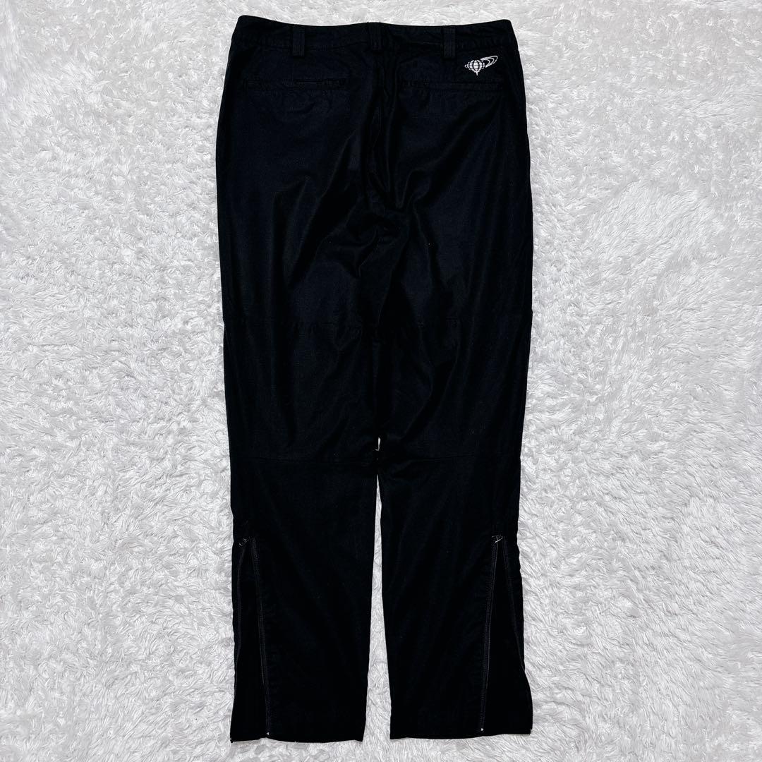 美品✨ビームスゴルフ 裾ジップ ストレッチパンツ 黒 L BEAMS GOLF