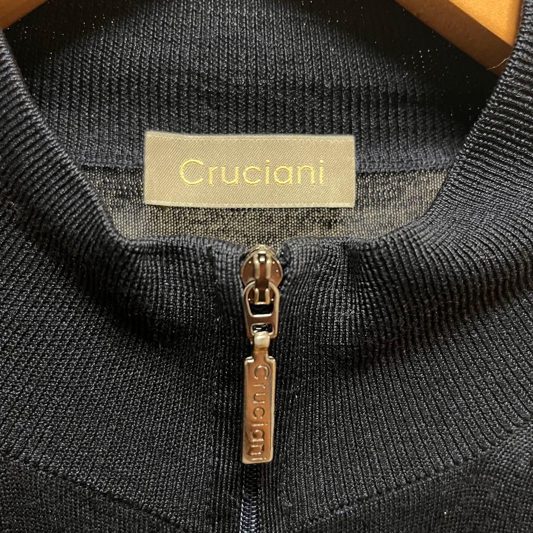 クルチアーニ　ドライバーズニット カシミヤ シルク ジップ CRUCIANI