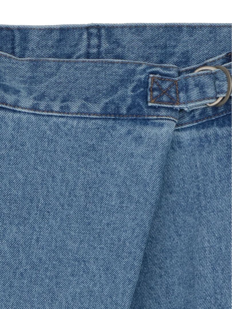 【Ameri 2025 S/S】WRAP DENIM WIDE PANTS