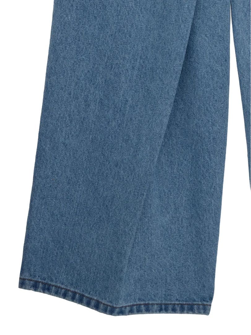 【Ameri 2025 S/S】WRAP DENIM WIDE PANTS