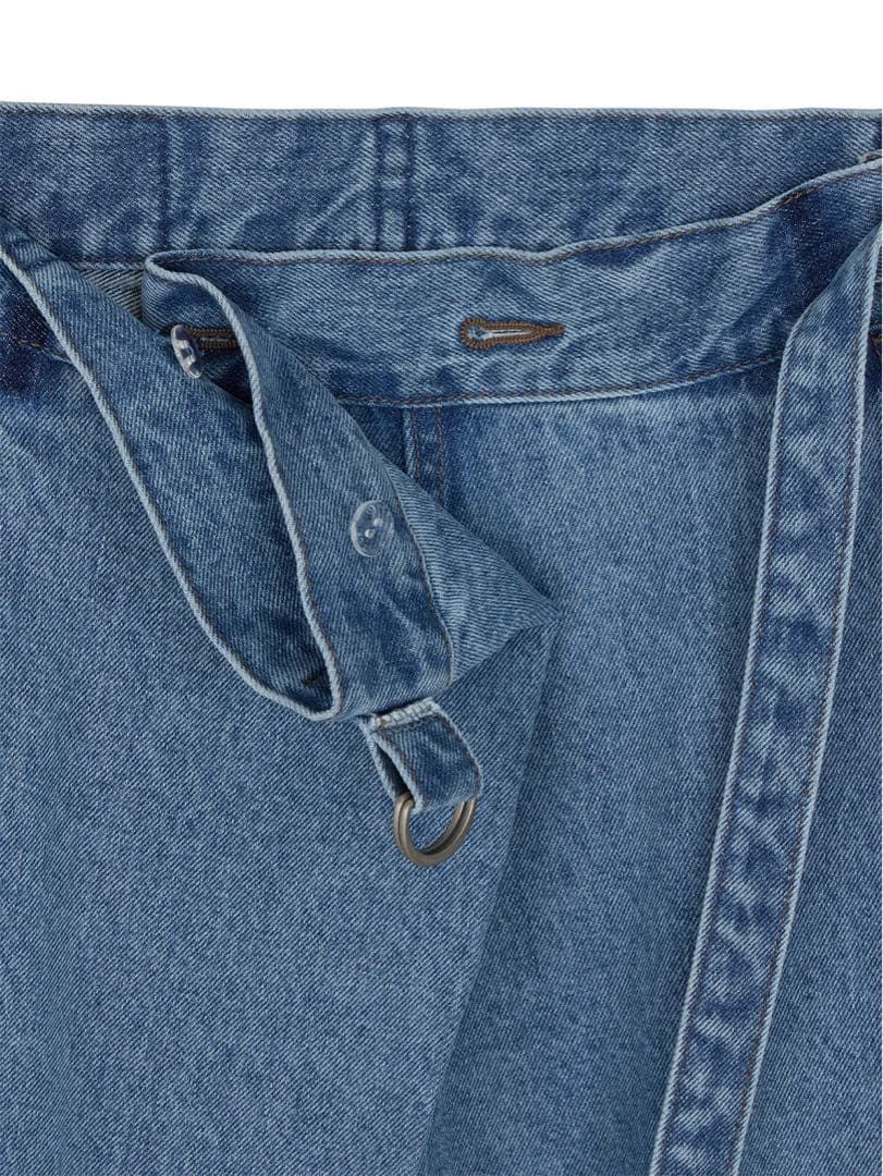 【Ameri 2025 S/S】WRAP DENIM WIDE PANTS