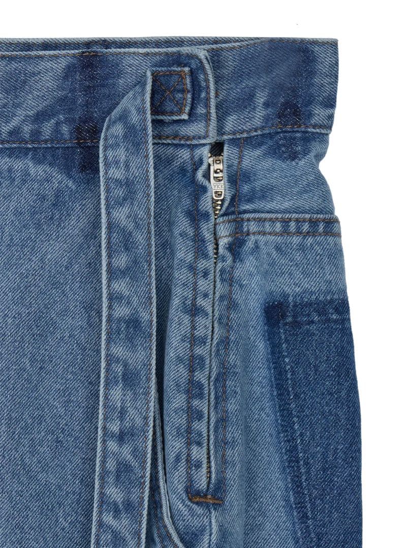 【Ameri 2025 S/S】WRAP DENIM WIDE PANTS