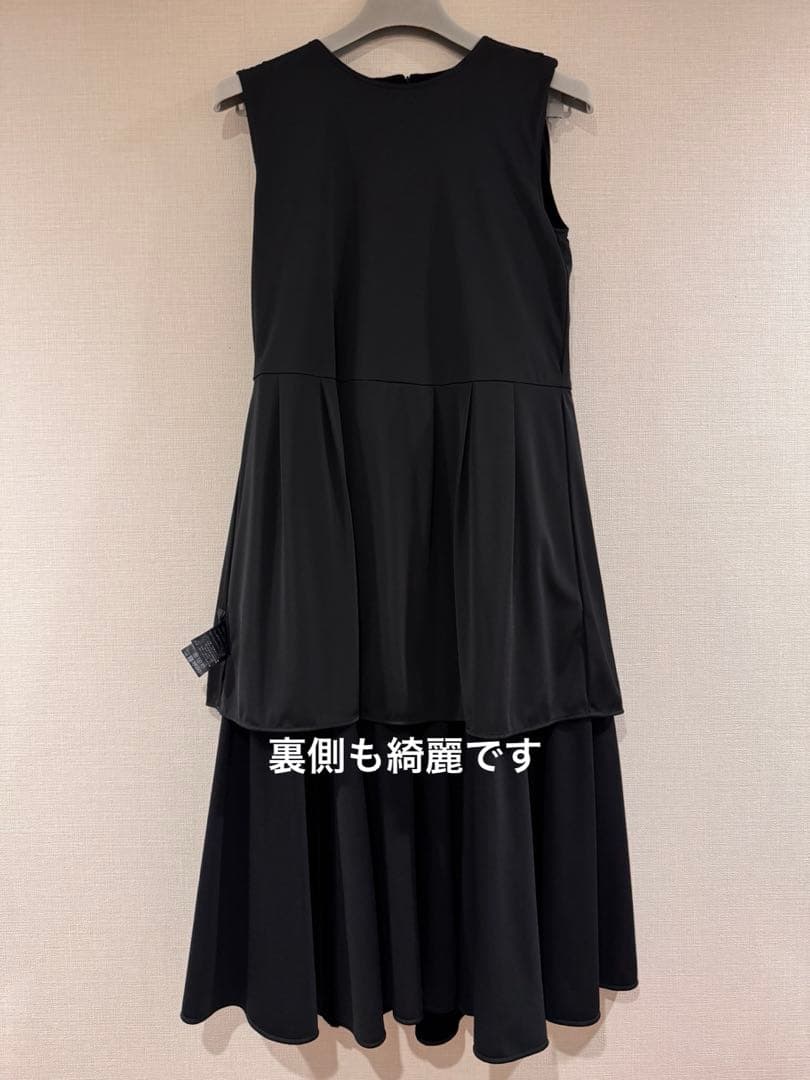 VELOURNOIRbyFOXYNEWYORKベロアフレアノースリーブワンピ38