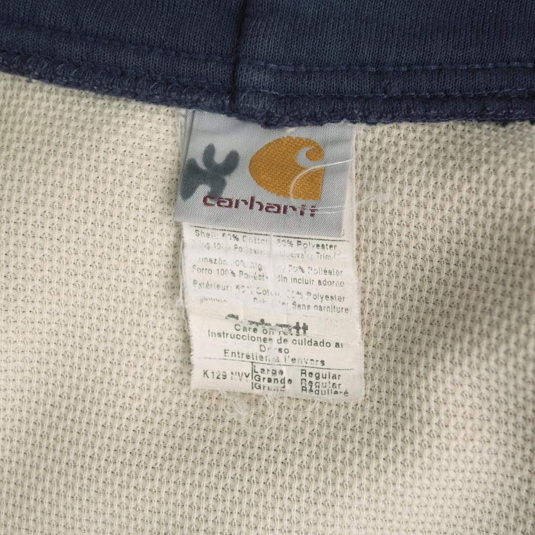 Carhartt 00s アクティブスウェットジャケット　フーディー 紺 L.