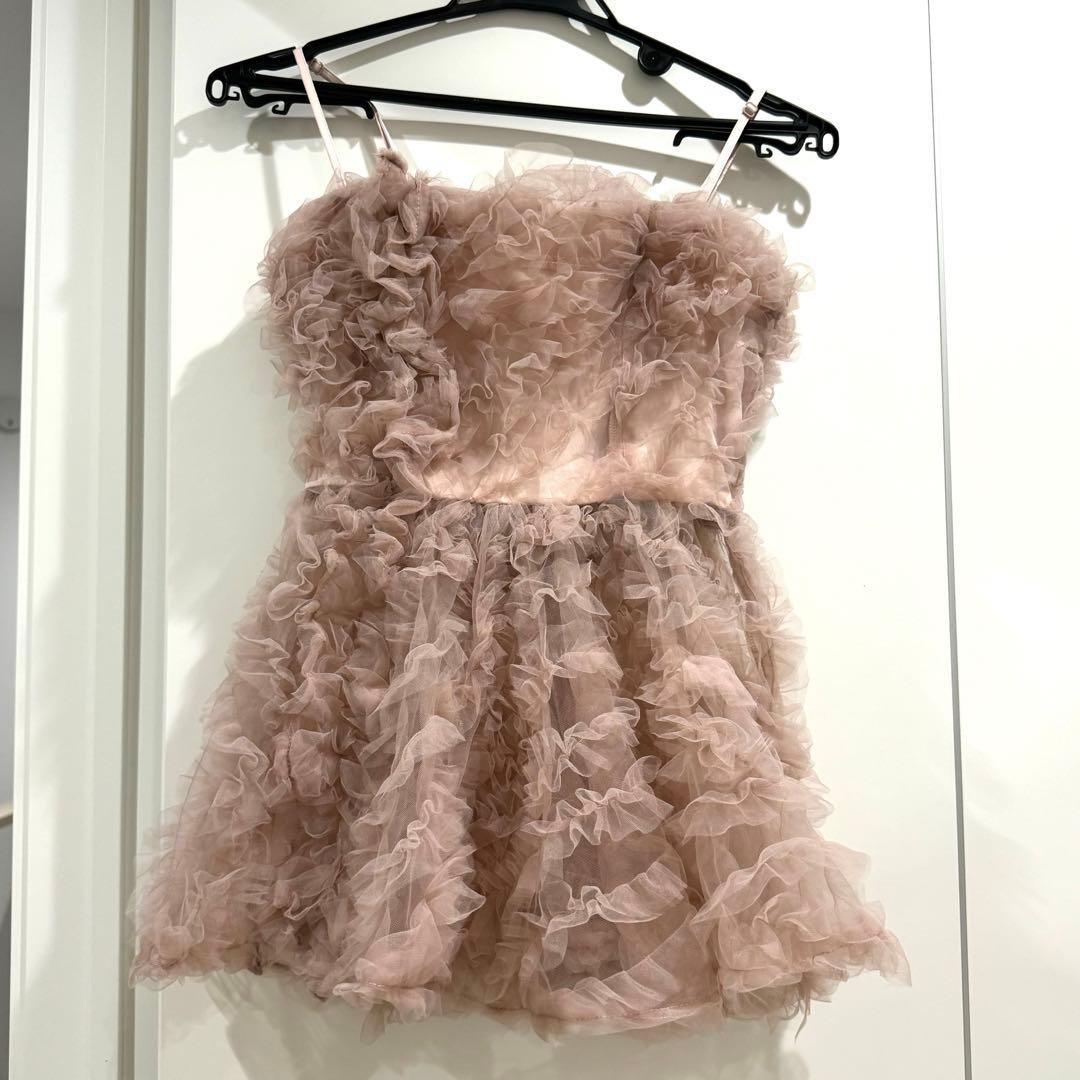 SNIDEL チュール刺繍ペプラムトップス　スナイデル