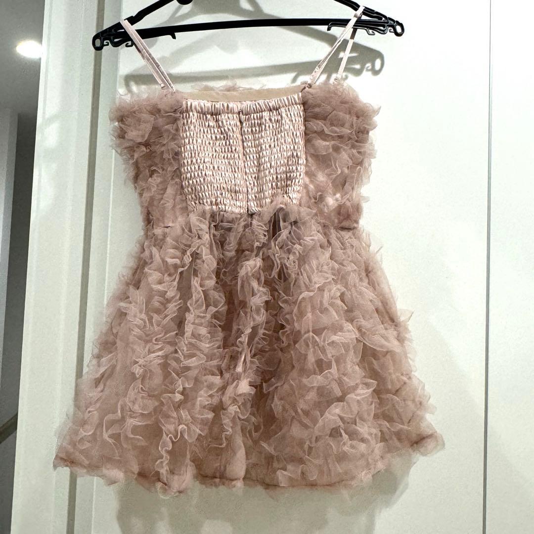 SNIDEL チュール刺繍ペプラムトップス　スナイデル