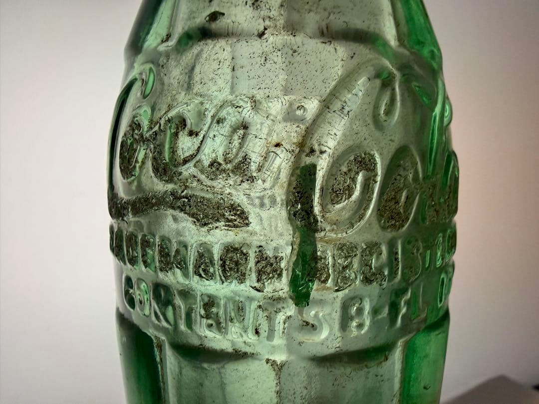 E3 1920年代　コカコーラ コンツァーボトル グリーン 瓶