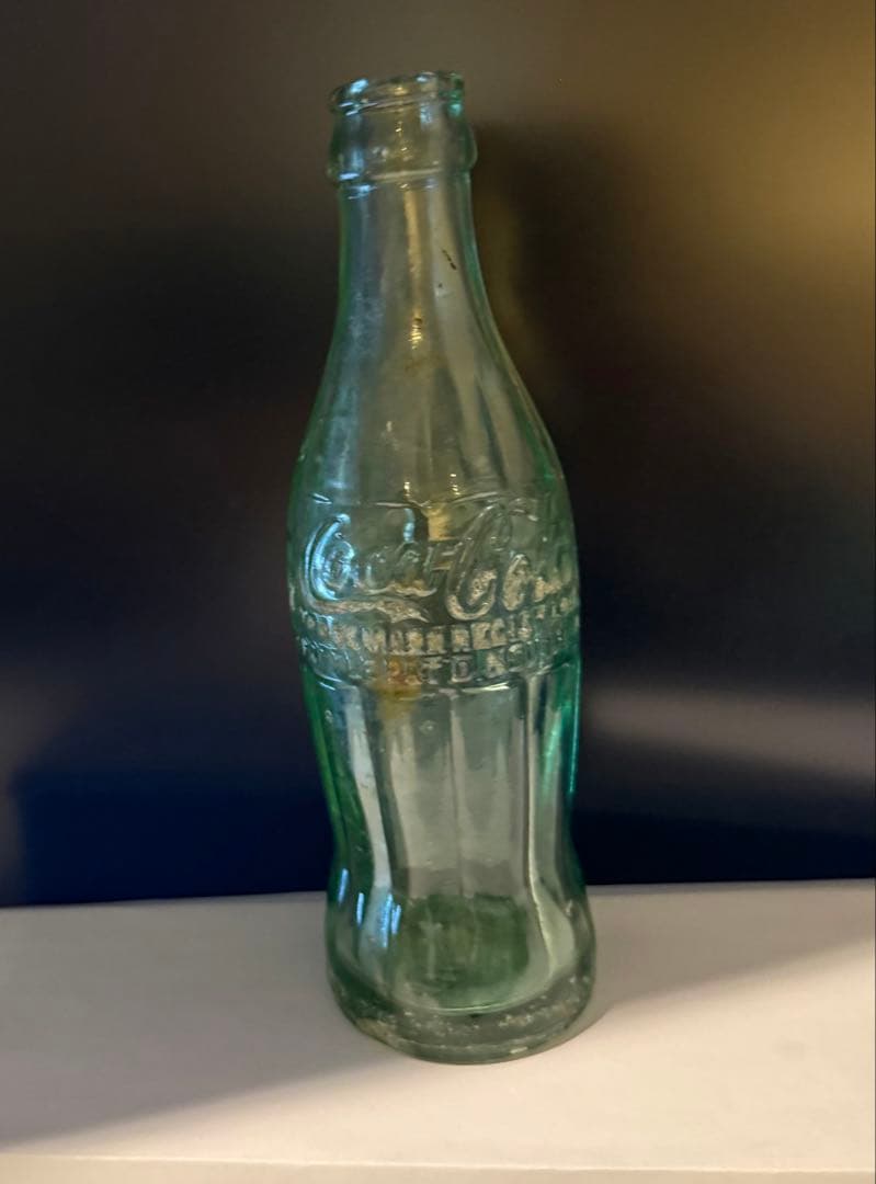 E3 1920年代　コカコーラ コンツァーボトル グリーン 瓶