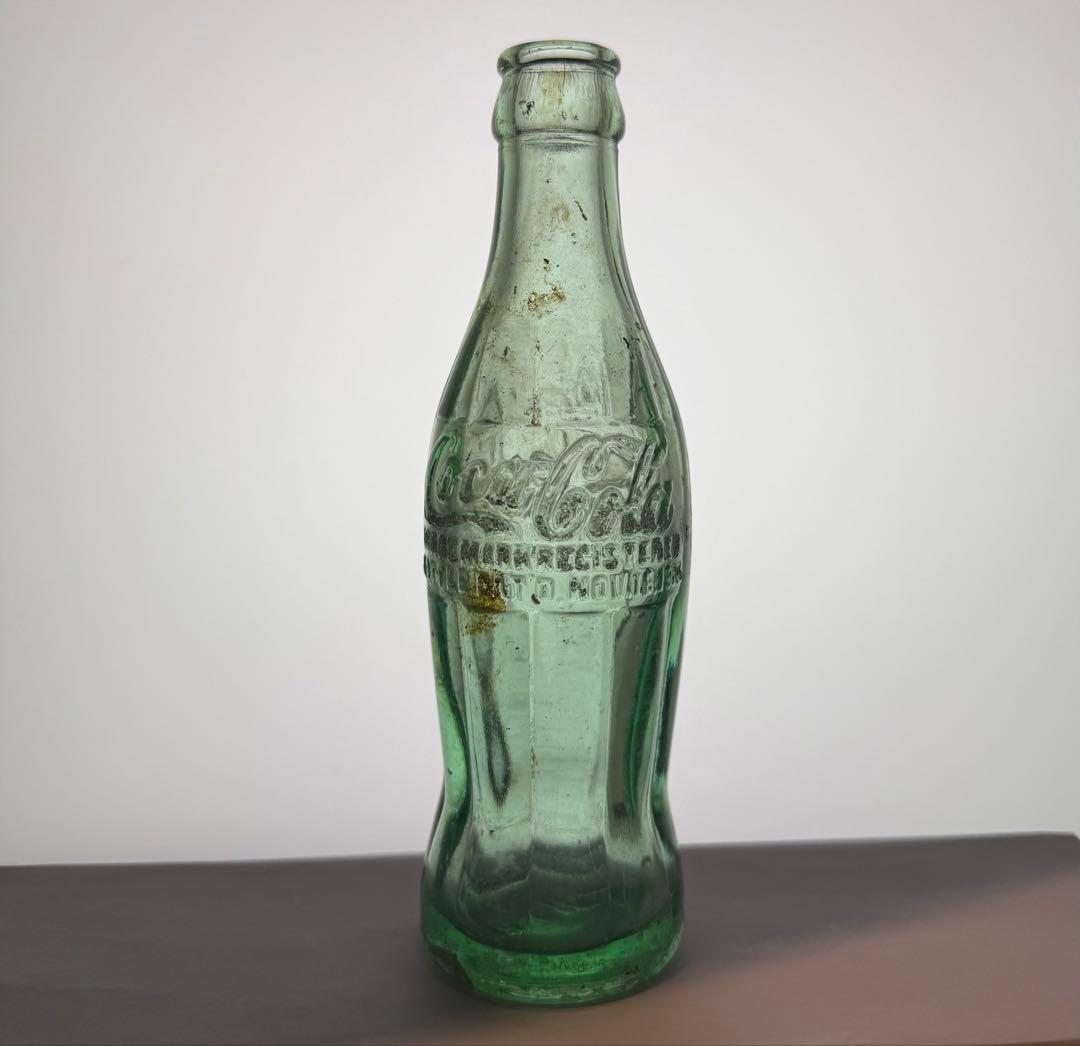 E3 1920年代　コカコーラ コンツァーボトル グリーン 瓶