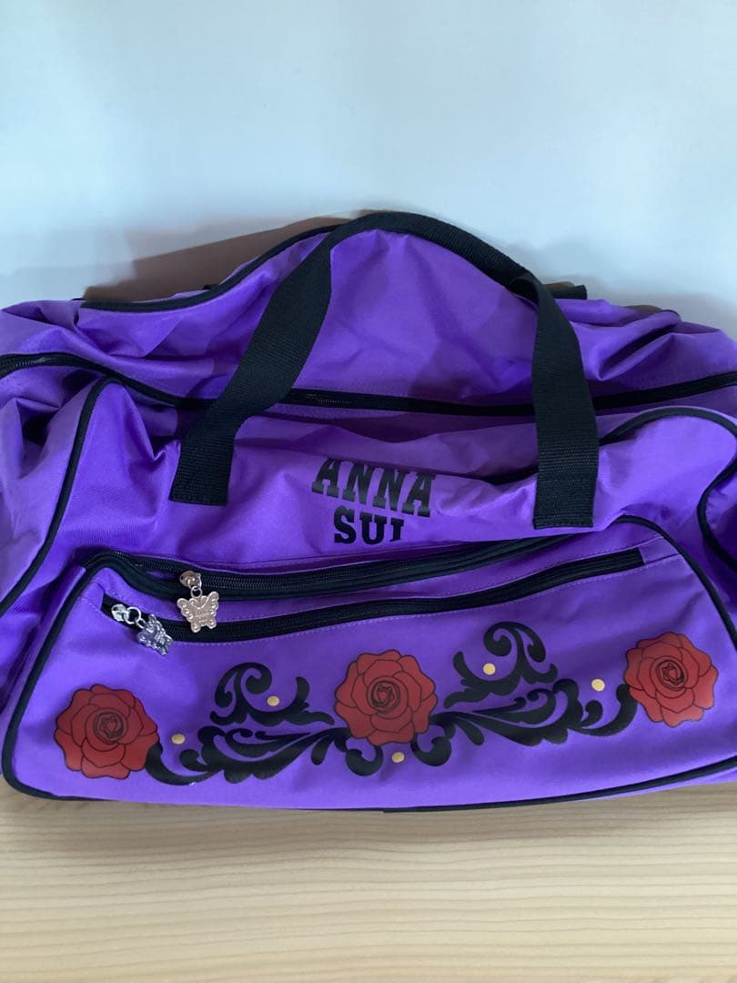 S4 ANNA SUI　ボストンキャリーバッグ　アナスイ　旅行バッグ