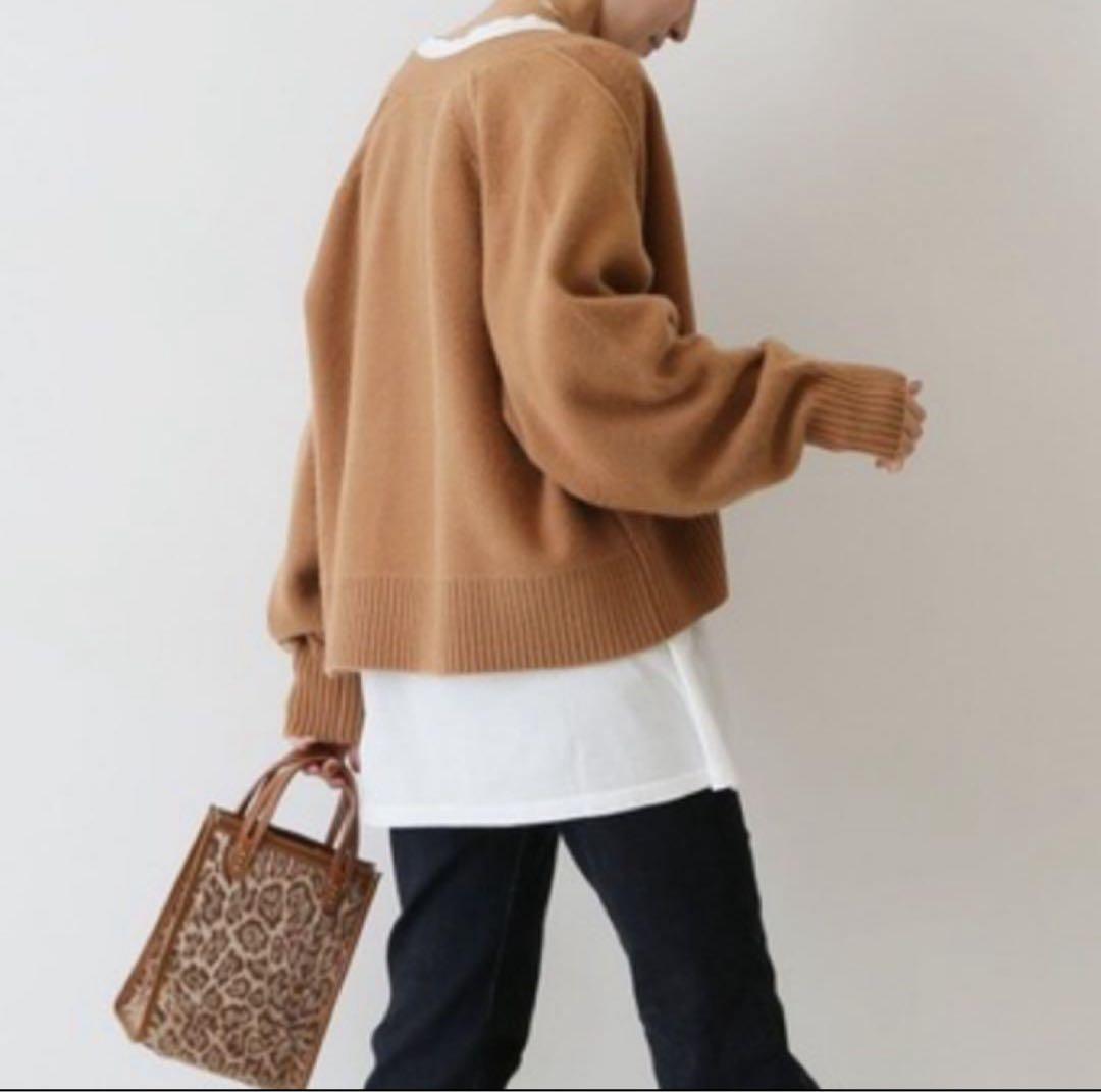 【美品】フレームワーク ウールカシミヤ Vネックショートカーディガン 近年モデル