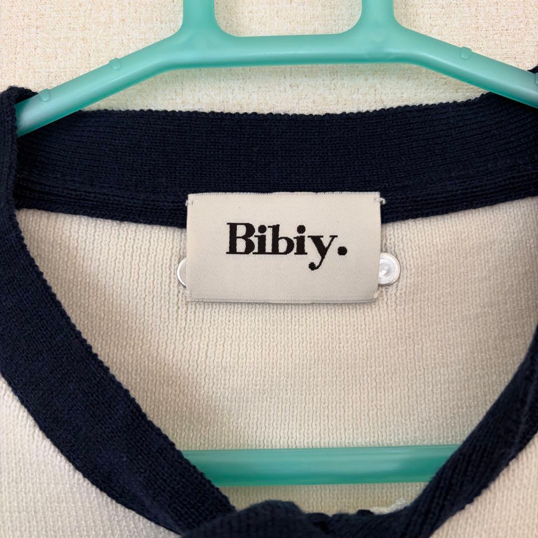 【新品タグ付】 Bibiy B. CLUB TIE CARDIGAN ホワイト