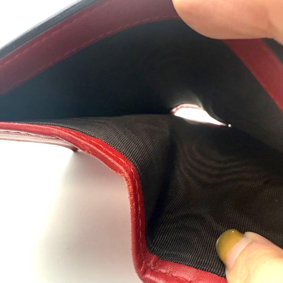 真贋済✨グッチ チェリー GGスプリーム 二つ折り財布 コンパクトウォレット