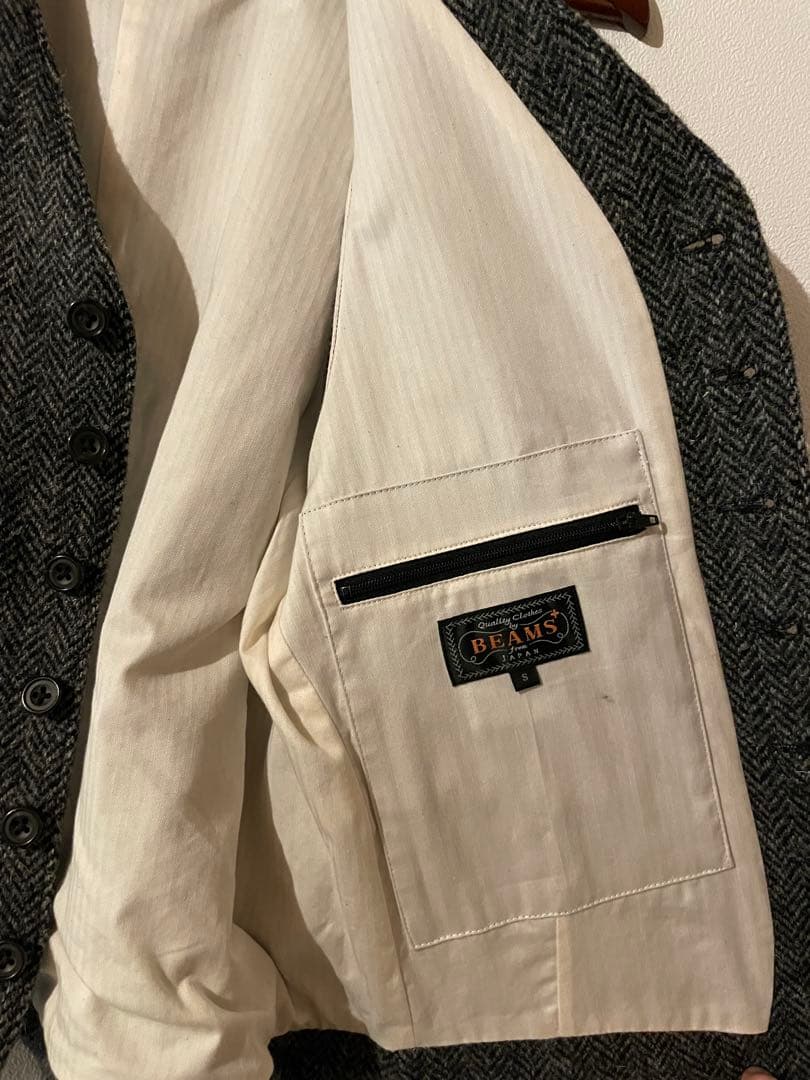Beams Plus ハリスツイード　ベスト