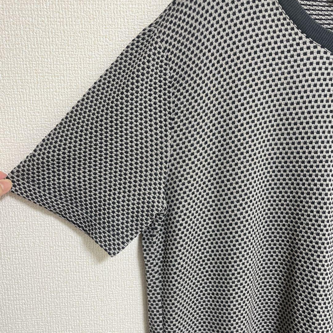 ジョルジオアルマーニ 総柄Tシャツ 半袖 Vネック 50