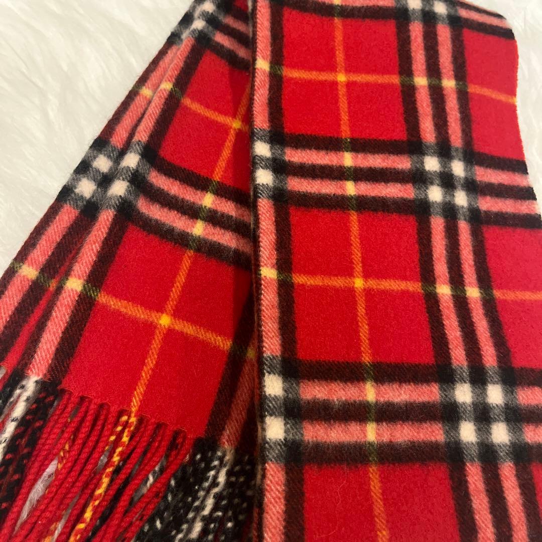KONOHA様 Burberrys カシミヤ マフラー ノバチェック レッド