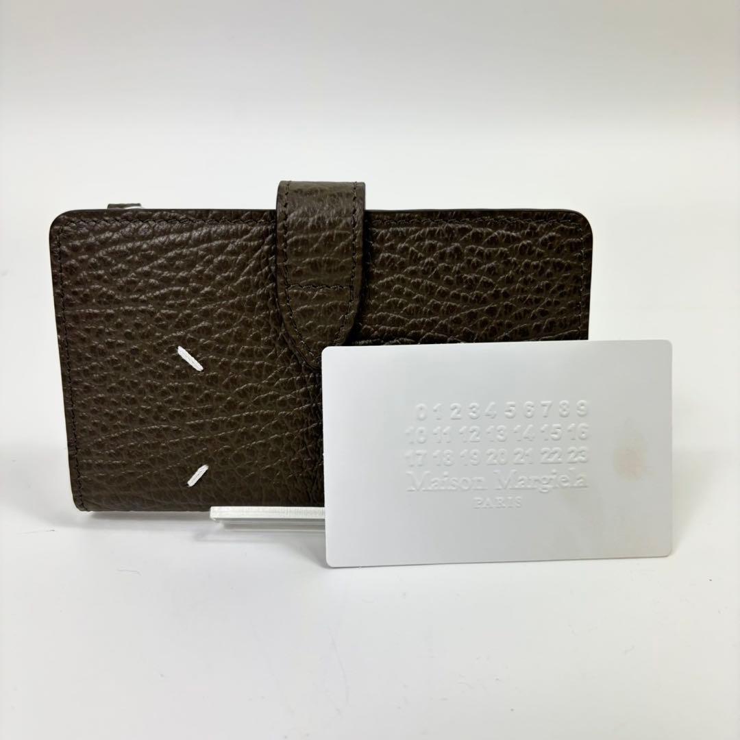 専用マルジェラ　カードホルダー 4ステッチ　財布　カード付属　カーキ