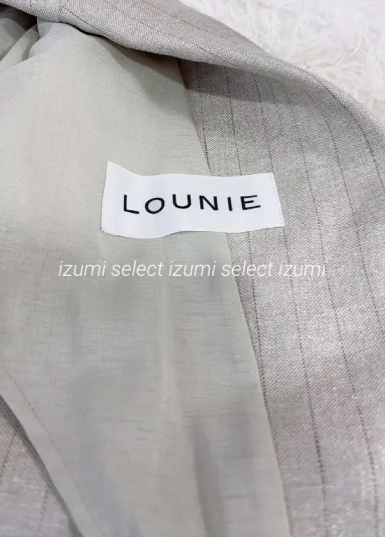 未使用級美品　LOUNIEルーニィリネン混ジャケット　ルーニィリネンジャケット