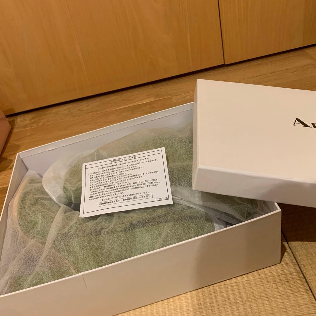最終お値下げ！新品　春カラー　AMERI 74%off 皮革スクエアトゥブーツ