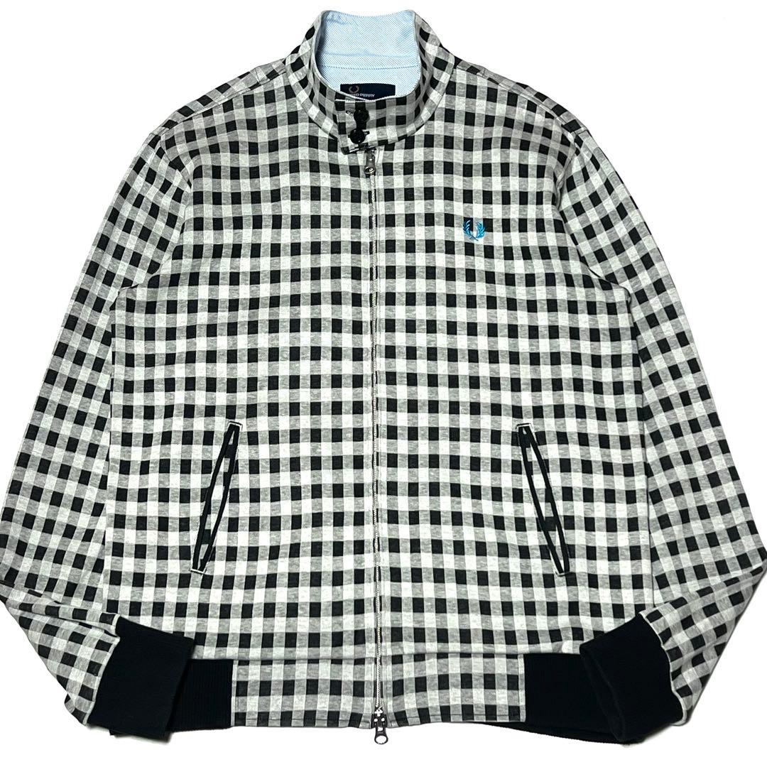 Fredperry スウェットハリントンジャケット L ギンガムチェック
