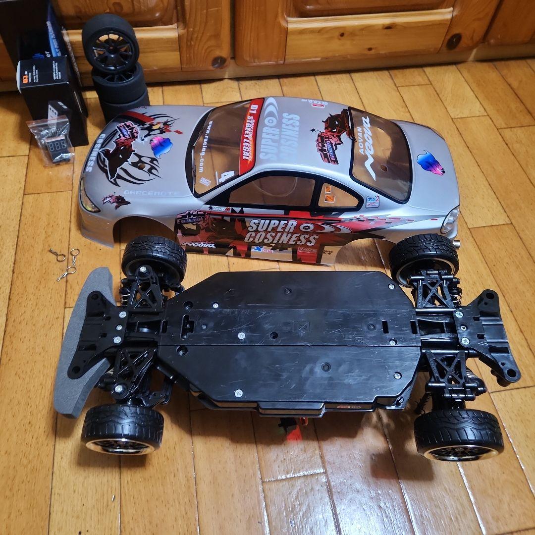 ■専用■　タミヤ ドリフト ラジコン フルセット　TT02 青ネオン　シルビア