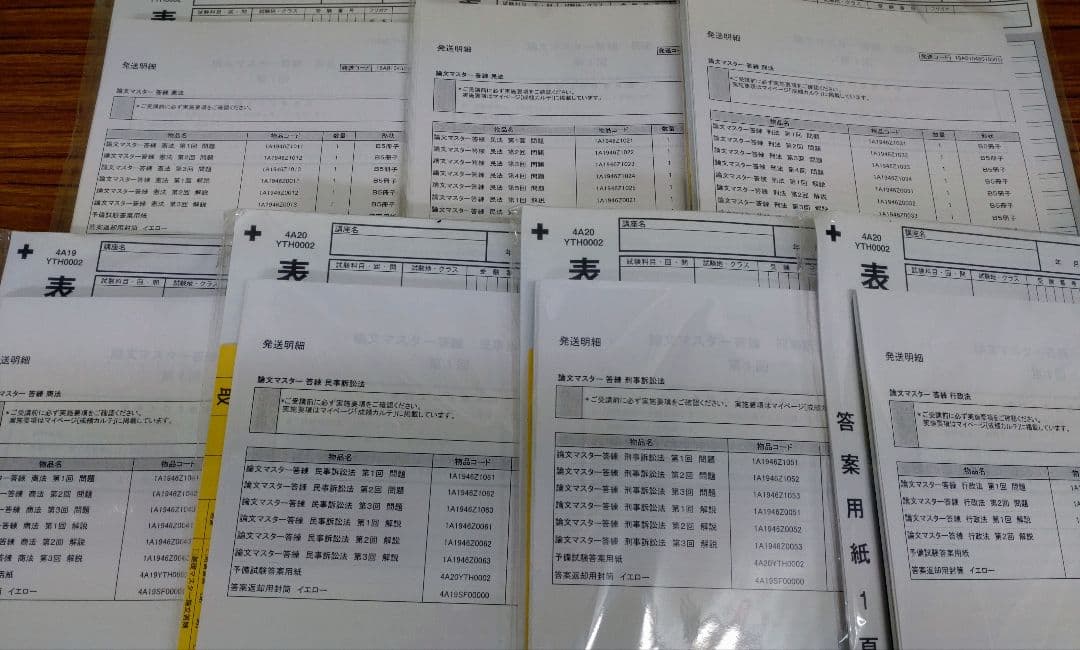 伊藤塾 司法試験 予備試験 基礎マスター/論文マスター 答練 未開封