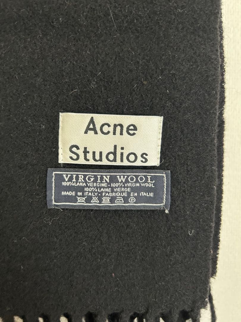 Acne Studios ストール マフラー ブラック 旧タグ