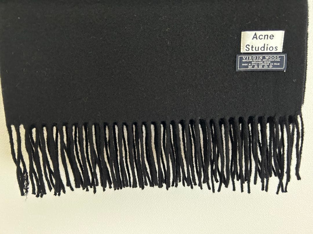 Acne Studios ストール マフラー ブラック 旧タグ