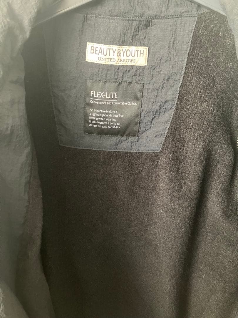 BEAUTY & YOUTH FLEX-LITE スタンドブルゾン ブラック M