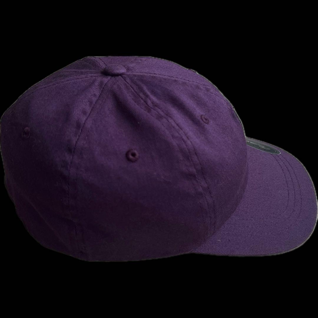 “おっふ豆腐さま専用” stussy 6パネルキャップ 刺繍ロゴ purple