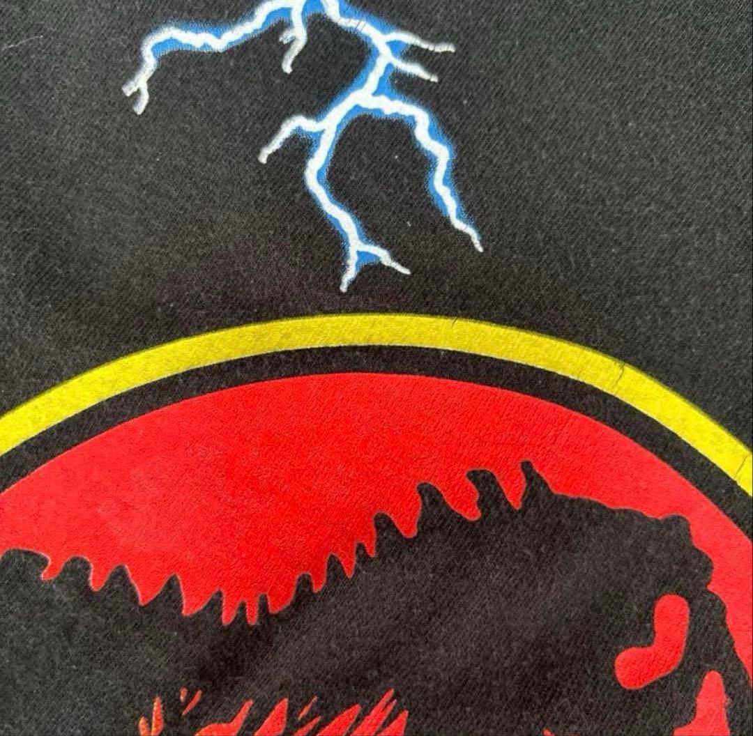 ⑤【90s】ジュラシック・パーク　Jurassic Park Tシャツ　サンダー