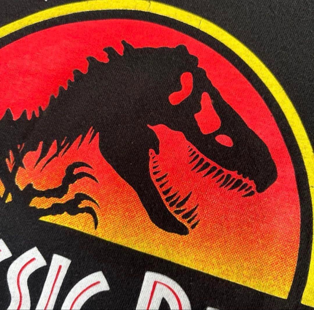 ⑤【90s】ジュラシック・パーク　Jurassic Park Tシャツ　サンダー