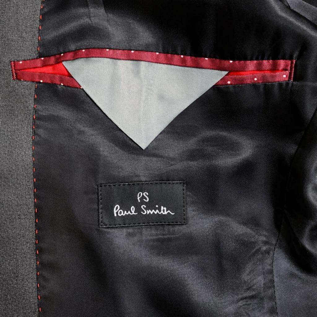 PS Paul Smith テーラードジャケット M 裏地ドット グレー