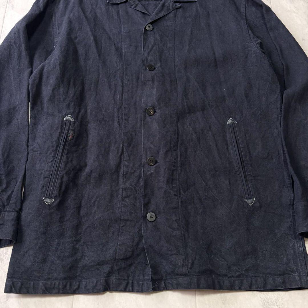 超希少 XL パパス Papas カバーオール リネン アウター ジャケット
