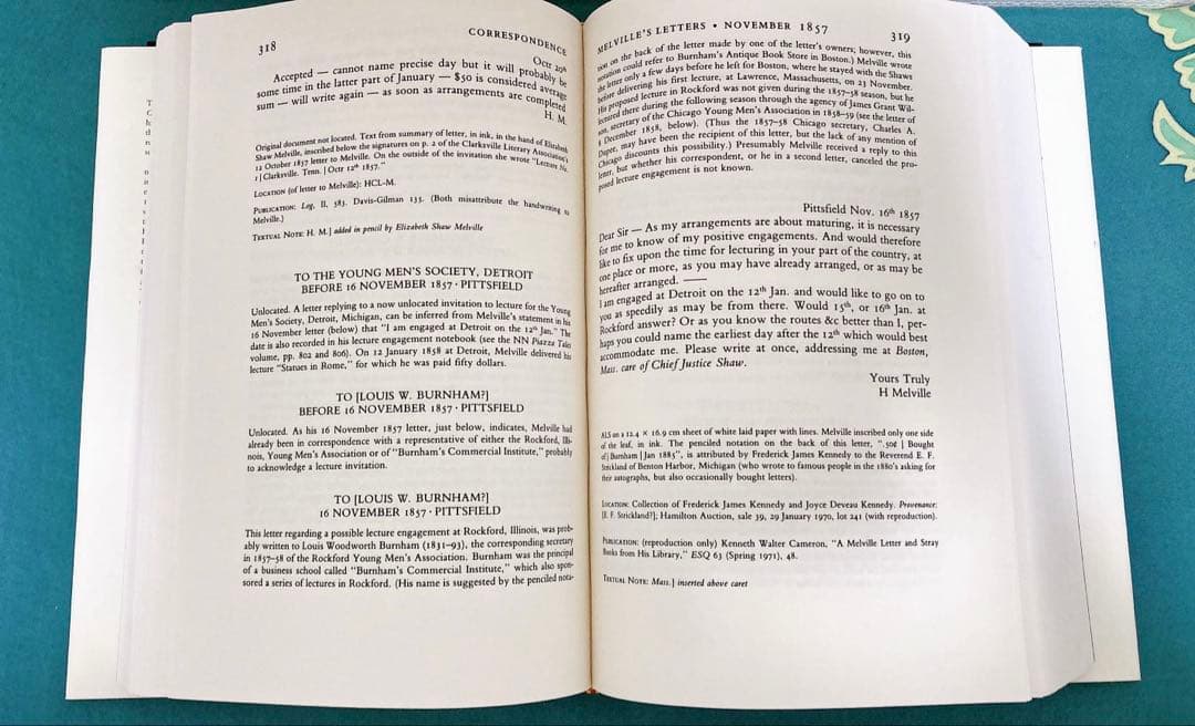 ★美品★ハーマン・メルヴィル★書簡集★Northern Newberry版