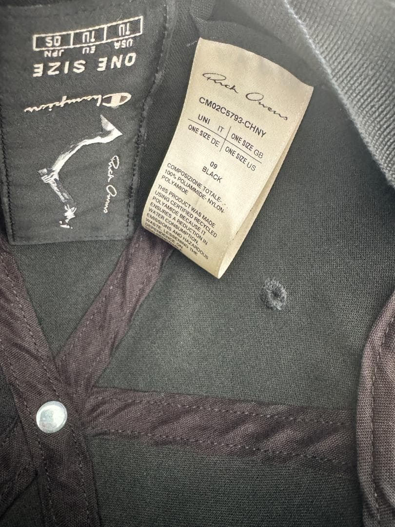 【名作コラボ】Rick Owens × Champion ペンタグラム キャップ