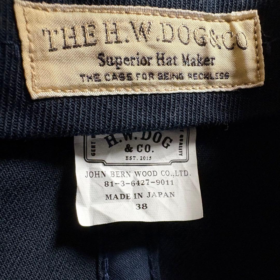 H.W.DOG & CO. ネイビー トラッカーキャップ　サイズ38