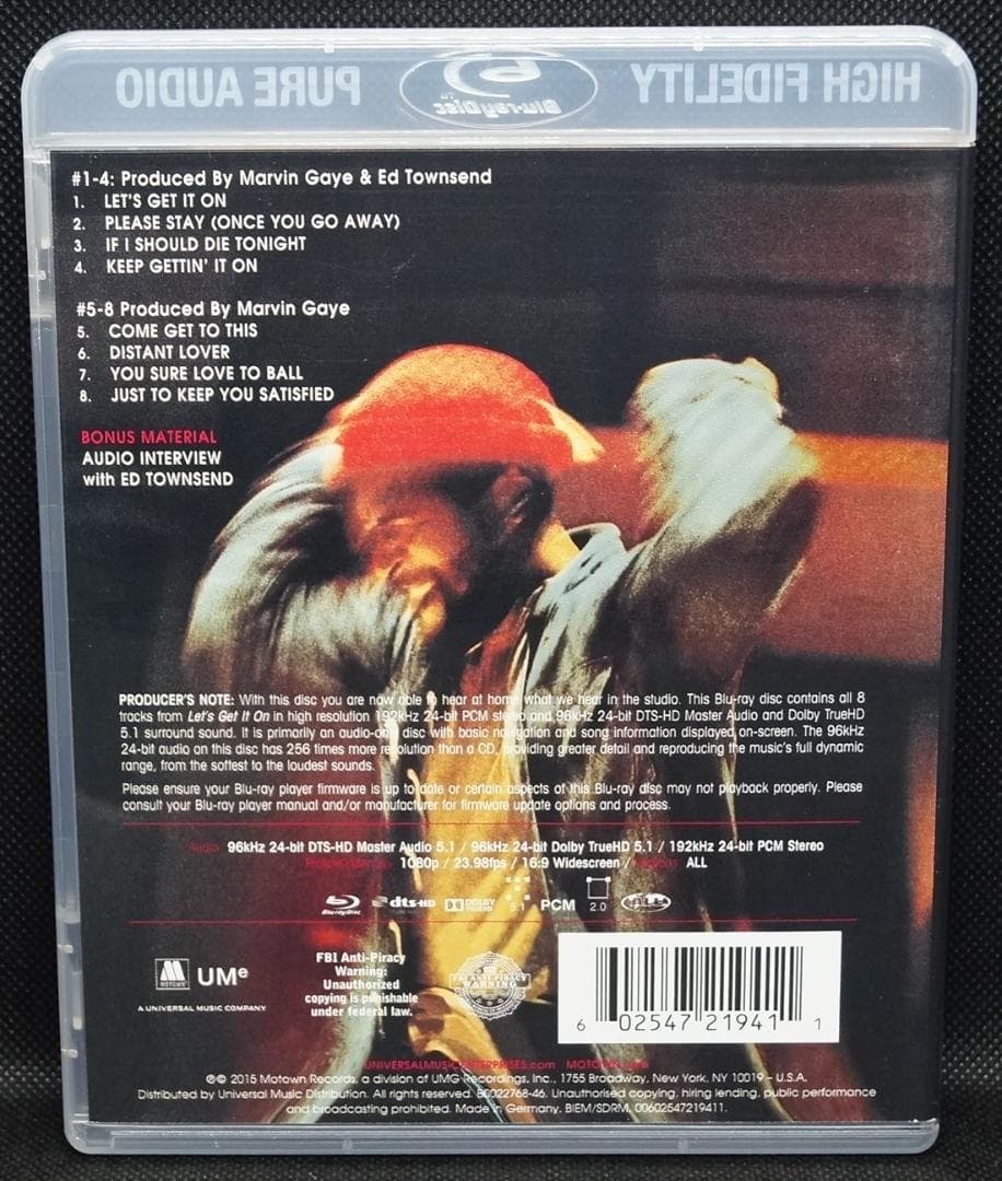 【中古Blu-ray Audio】マーヴィン・ゲイ「レッツ・ゲット・イット・オン