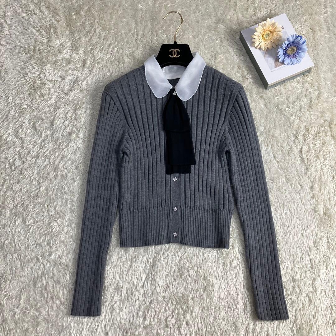 美品✨人気 セルフォード デタッチャブルボウ&カラーカーデ 4way 近年