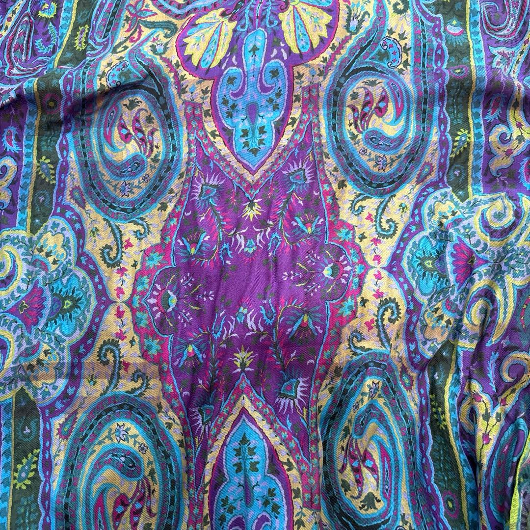 ETRO カシミヤ ペイズリー柄 ストール