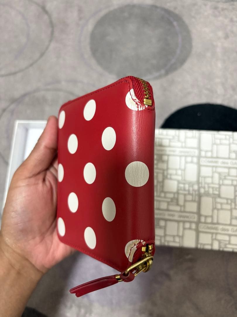 COMME des GARÇONS レッド ドット 二つ折り財布