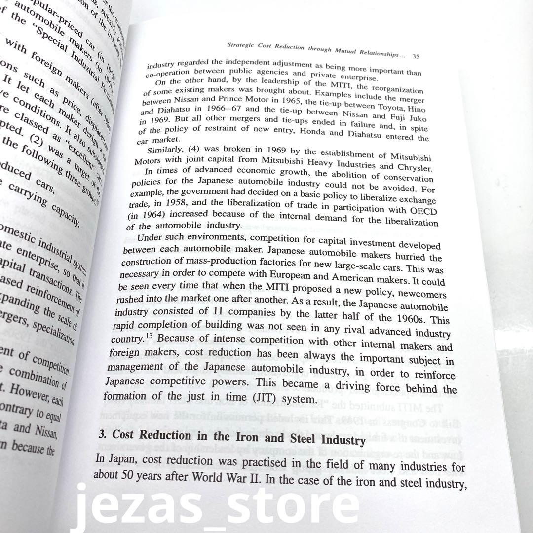 洋書 JAPANENE COST MANAGEMENT