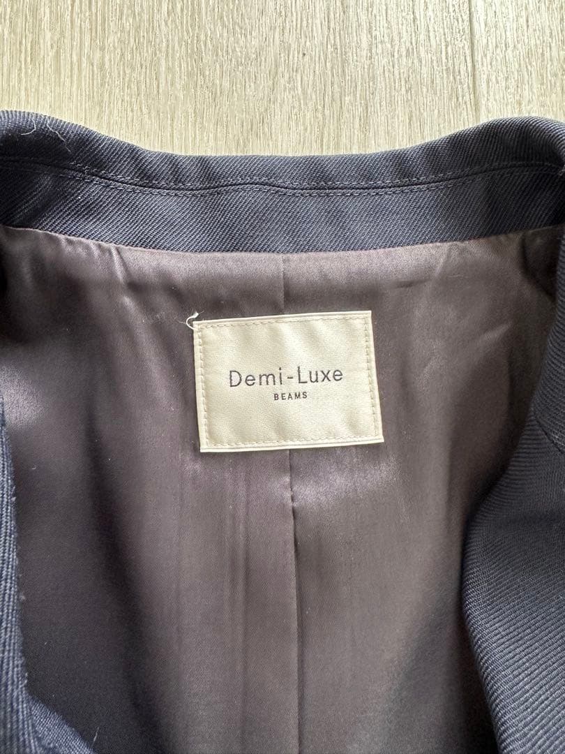 Demi-Luxe BEAMS ダブルジャケット ネイビー